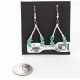 Certified Authentic Navajo .925 Sterling Silver Hooks Natural Turquoise Native American Earrings 390835943759