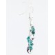 Certified Authentic Navajo .925 Sterling Silver Hooks Natural Turquoise Amethyst Native American Earrings 371057556188