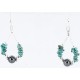 Certified Authentic Navajo .925 Sterling Silver Hooks Natural Turquoise Hematite Native American Earrings 371041667815