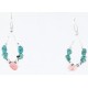 Certified Authentic Navajo .925 Sterling Silver Hooks Natural Turquoise Quartz Native American Earrings 390821077758