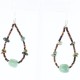 Certified Authentic Navajo .925 Sterling Silver Hooks Natural Turquoise Jade Native American Earrings 390762726308