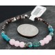 Certified Authentic Navajo Navajo Turquoise and PINK QUARTZ Native American WRAP Bracelet 390862324683