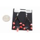 Certified Authentic Navajo .925 Sterling Silver Hooks Natural CORAL LOOP HEISHI Native American Earrings 390792617348