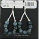 Certified Authentic Navajo .925 Sterling Silver Hooks Natural Dark Blue Quartz Native American Earrings 370964454294