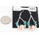 Certified Authentic Navajo .925 Sterling Silver Hooks Natural Turquoise Spiny Oyster Native American Earrings 390815295438