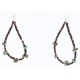 Certified Authentic Navajo .925 Sterling Silver Hooks Natural Turquoise HEISHI LOOP Native American Earrings 371019567081