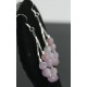 Certified Authentic Navajo .925 Sterling Silver Hooks Natural Pink Quartz Earring Native American Earrings 390725173781
