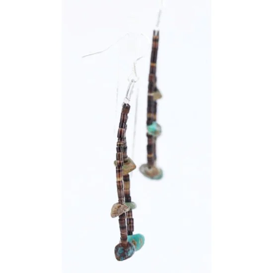 Certified Authentic Navajo .925 Sterling Silver Hooks Turquoise Native American Earrings 390794784483 Certified Authentic Navajo .925 Sterling Silver Hooks Turquoise Native American Earrings 390794784483