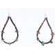 Certified Authentic Navajo .925 Sterling Silver Hooks Turquoise Native American Earrings 390794784483