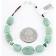 Certified Authentic Navajo .925 Sterling Silver Turquoise GREEN JADE Native American Bracelet 371062051239