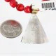 .925 Sterling Silver 12kt Gold Filled Handmade ROSE Certified Authentic Navajo Turquoise Native American Necklace 390759742969