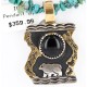 .925 Sterling Silver and 12kt Gold Filled Handmade Bear Certified Authentic Navajo Black Onyx Native American Necklace 371043431814