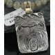 .925 Sterling Silver and 12kt Gold Filled Handmade Bear Certified Authentic Navajo Native American Necklace 390728936206