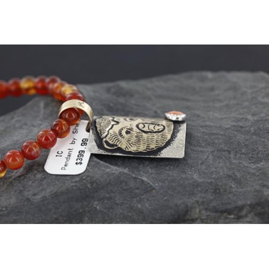 .925 Sterling Silver and 12kt Gold Filled Handmade Bear Certified Authentic Navajo Spiny Oyster Native American Necklace 370979828334 .925 Sterling Silver and 12kt Gold Filled Handmade Bear Certified Authentic Navajo Spiny Oyster Native American Necklace 370979828334