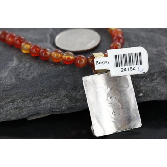 .925 Sterling Silver and 12kt Gold Filled Handmade Bear Certified Authentic Navajo Spiny Oyster Native American Necklace 370979828334 .925 Sterling Silver and 12kt Gold Filled Handmade Bear Certified Authentic Navajo Spiny Oyster Native American Necklace 370979828334
