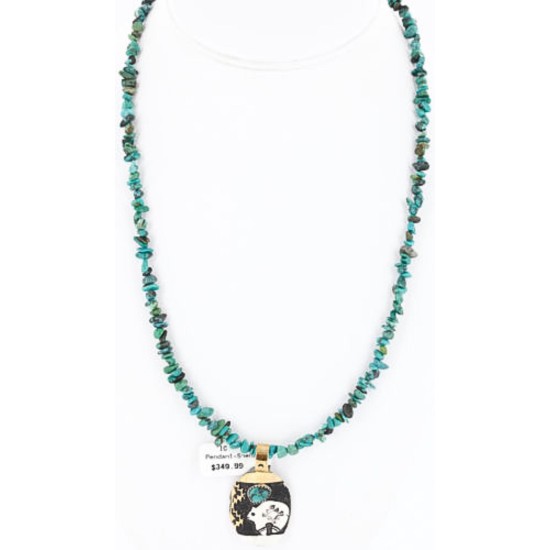 .925 Sterling Silver and 12kt Gold Filled Handmade Bear Certified Authentic Navajo Turquoise Native American Necklace 371034847371 .925 Sterling Silver and 12kt Gold Filled Handmade Bear Certified Authentic Navajo Turquoise Native American Necklace 371034847371