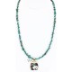 .925 Sterling Silver and 12kt Gold Filled Handmade Bear Certified Authentic Navajo Turquoise Native American Necklace 371034847371