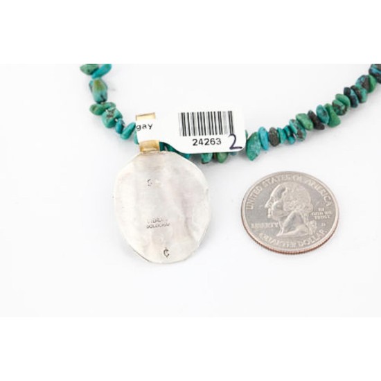 .925 Sterling Silver and 12kt Gold Filled Handmade Bear Certified Authentic Navajo Turquoise Native American Necklace 371034847371 .925 Sterling Silver and 12kt Gold Filled Handmade Bear Certified Authentic Navajo Turquoise Native American Necklace 371034847371