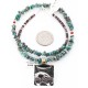 .925 Sterling Silver and 12kt Gold Filled Handmade Bear Certified Authentic Navajo Turquoise Native American Necklace 371060618375
