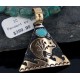 .925 Sterling Silver and 12kt Gold Filled Handmade Bear Certified Authentic Navajo Turquoise Native American Necklace 390654009279 .925 Sterling Silver and 12kt Gold Filled Handmade Bear Certified Authentic Navajo Turquoise Native American Necklace 390654009279