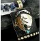 .925 Sterling Silver and 12kt Gold Filled Handmade Bear Certified Authentic Navajo Turquoise Native American Necklace 390661257795