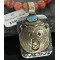 .925 Sterling Silver and 12kt Gold Filled Handmade Bear Certified Authentic Navajo Turquoise Native American Necklace 390682968565