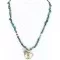 .925 Sterling Silver and 12kt Gold Filled Handmade Bear Certified Authentic Navajo Turquoise Native American Necklace 390810467880