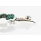 .925 Sterling Silver and 12kt Gold Filled Handmade Bear Certified Authentic Navajo Turquoise Native American Necklace 390810467880