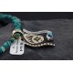 .925 Sterling Silver and 12kt Gold Filled Handmade Bear Claw Certified Authentic Navajo Turquoise Native American Necklace 370986796639 .925 Sterling Silver and 12kt Gold Filled Handmade Bear Claw Certified Authentic Navajo Turquoise Native American Necklace 370986796639