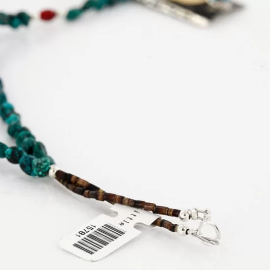 .925 Sterling Silver and 12kt Gold Filled Handmade Bear Claw Certified Authentic Navajo Turquoise Native American Necklace 390743747087 .925 Sterling Silver and 12kt Gold Filled Handmade Bear Claw Certified Authentic Navajo Turquoise Native American Necklace 390743747087