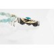 .925 Sterling Silver and 12kt Gold Filled Handmade BEAR PAW Certified Authentic Navajo Turquoise Native American Necklace 390783785794