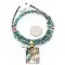 .925 Sterling Silver and 12kt Gold Filled Handmade Certified Authentic Chief Head Navajo Turquoise Native American Necklace 371058158231