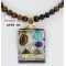 .925 Sterling Silver and 12kt Gold Filled HANDMADE Certified Authentic MULTICOLOR Navajo Turquoise and Tigers Eye Native American Necklace 390886412307