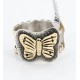.925 Sterling Silver and 12kt Gold Filled Handmade Certified Authentic Navajo Butterfly Native American Ring  371034801737
