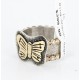 .925 Sterling Silver and 12kt Gold Filled Handmade Certified Authentic Navajo Butterfly Native American Ring  371034801737