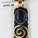 .925 Sterling Silver and 12kt Gold Filled Handmade Certified Authentic Navajo LAPIS and CORAL Native American Necklace 371077603025