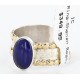 .925 Sterling Silver and 12kt Gold Filled Handmade Certified Authentic Navajo LAPIS Native American Ring  371018570058