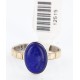 .925 Sterling Silver and 12kt Gold Filled Handmade Certified Authentic Navajo PURE LAPIS Native American Ring  390788797278