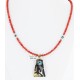 .925 Sterling Silver and 12kt Gold Filled Handmade Certified Authentic Navajo Turquoise and Coral Native American Necklace 390890001662 .925 Sterling Silver and 12kt Gold Filled Handmade Certified Authentic Navajo Turquoise and Coral Native American Necklace 390890001662