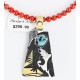 .925 Sterling Silver and 12kt Gold Filled Handmade Certified Authentic Navajo Turquoise and Coral Native American Necklace 390890001662
