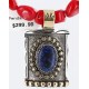 .925 Sterling Silver and 12kt Gold Filled Handmade Certified Authentic Navajo Turquoise, CORAL and LAPIS Native American Necklace 371006952523 .925 Sterling Silver and 12kt Gold Filled Handmade Certified Authentic Navajo Turquoise, CORAL and LAPIS Native American Necklace 371006952523