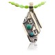 .925 Sterling Silver and 12kt Gold Filled Handmade Certified Authentic Navajo Turquoise Native American Necklace 370919170601 .925 Sterling Silver and 12kt Gold Filled Handmade Certified Authentic Navajo Turquoise Native American Necklace 370919170601