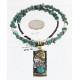 .925 Sterling Silver and 12kt Gold Filled HANDMADE Certified Authentic Navajo Turquoise Native American Necklace 371103153621 .925 Sterling Silver and 12kt Gold Filled HANDMADE Certified Authentic Navajo Turquoise Native American Necklace 371103153621
