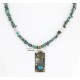 .925 Sterling Silver and 12kt Gold Filled HANDMADE Certified Authentic Navajo Turquoise Native American Necklace 371103153621