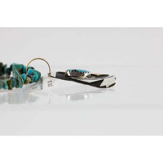 .925 Sterling Silver and 12kt Gold Filled HANDMADE Certified Authentic Navajo Turquoise Native American Necklace 371104842092 .925 Sterling Silver and 12kt Gold Filled HANDMADE Certified Authentic Navajo Turquoise Native American Necklace 371104842092