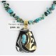 .925 Sterling Silver and 12kt Gold Filled HANDMADE Certified Authentic Navajo Turquoise Native American Necklace 371104842092 .925 Sterling Silver and 12kt Gold Filled HANDMADE Certified Authentic Navajo Turquoise Native American Necklace 371104842092