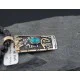 .925 Sterling Silver and 12kt Gold Filled Handmade Certified Authentic Navajo Turquoise Native American Necklace 390648471824 .925 Sterling Silver and 12kt Gold Filled Handmade Certified Authentic Navajo Turquoise Native American Necklace 390648471824