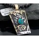 .925 Sterling Silver and 12kt Gold Filled Handmade Certified Authentic Navajo Turquoise Native American Necklace 390648471824 .925 Sterling Silver and 12kt Gold Filled Handmade Certified Authentic Navajo Turquoise Native American Necklace 390648471824