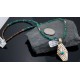 .925 Sterling Silver and 12kt Gold Filled Handmade Certified Authentic Navajo Turquoise Native American Necklace 390678104896