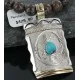 .925 Sterling Silver and 12kt Gold Filled Handmade Certified Authentic Navajo Turquoise Native American Necklace 390725276135 .925 Sterling Silver and 12kt Gold Filled Handmade Certified Authentic Navajo Turquoise Native American Necklace 390725276135